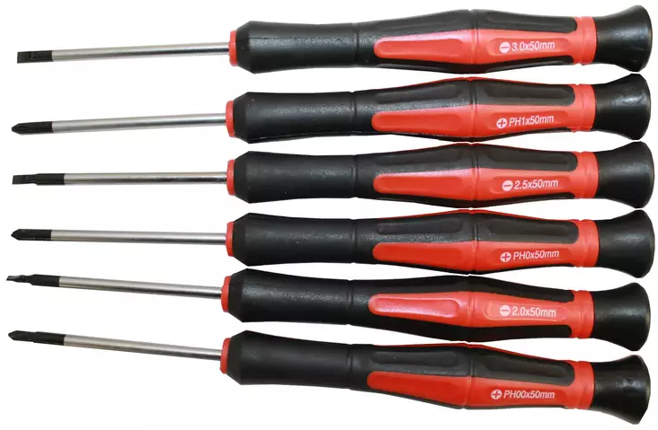 Miniverktygsset 6-delar - Precision skruvmejslar - 6430013062858 - 1