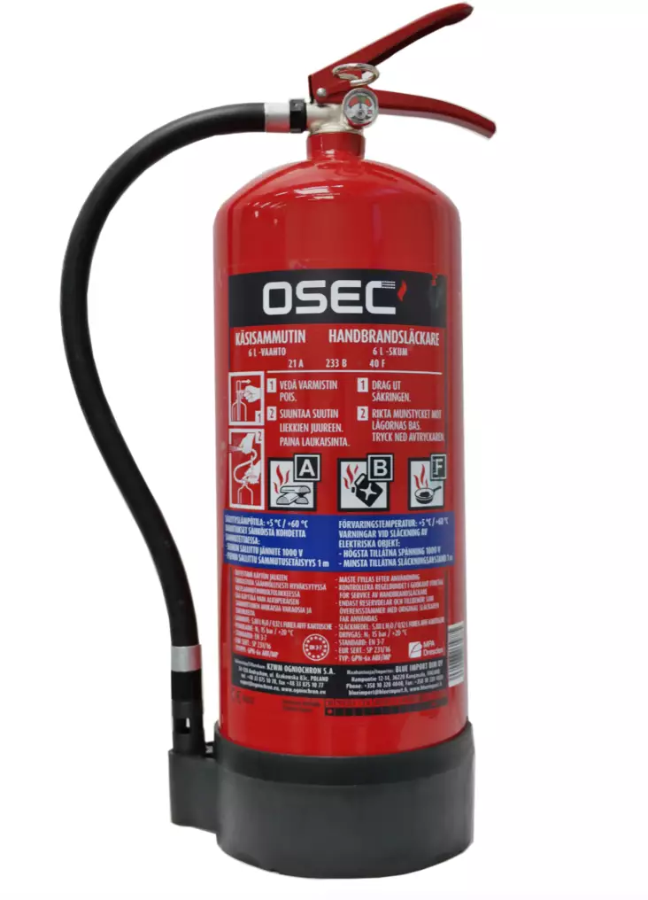 OSEC brandsläckare för matfett 6 liter - Säkerhetsprodukter - 6430066036448 - 1