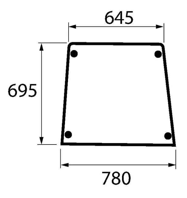 Dörrglas, övre (Deutz-Fahr 4354138) - Hytt och kaross - 3660980071338 - 1