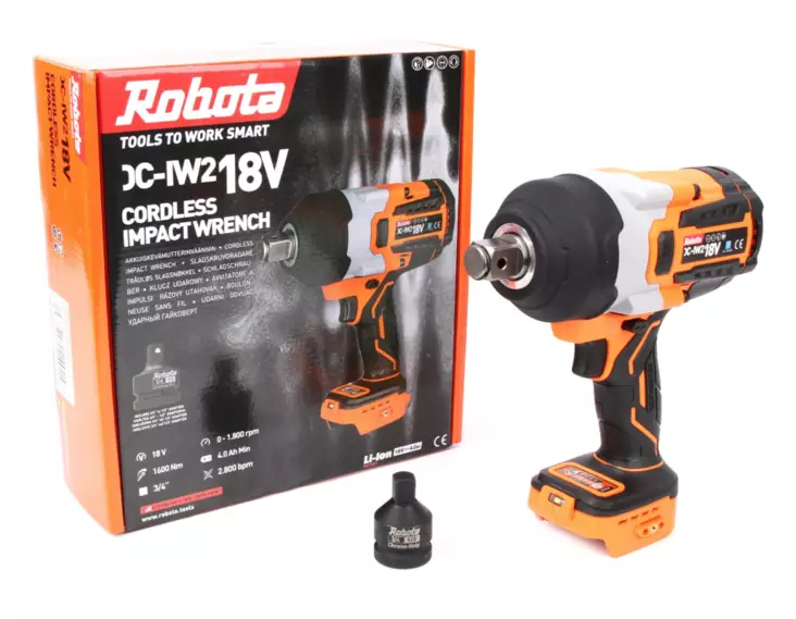 Robota DC-IW218V kraftfull batteridriven mutterdragare 3/4" - "Batteridrivena maskiner" - 6438212140148 - 1