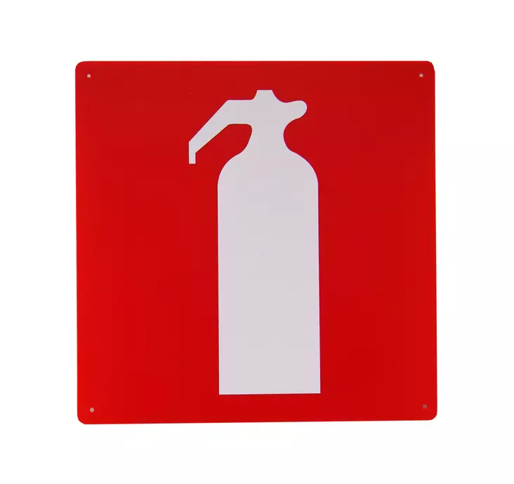 Brandsläckarskylt 25x25 cm - Säkerhetsprodukter - 6430058414568 - 1