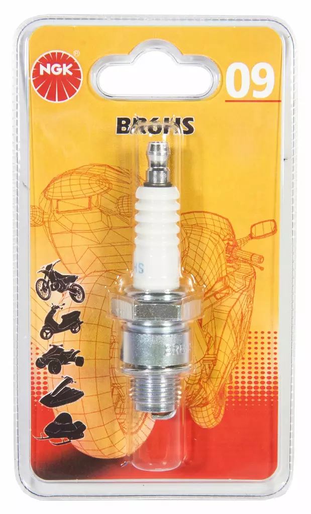 Tändstift BR6HS röd nr 9 - Tändstift - 0087295066768 - 1