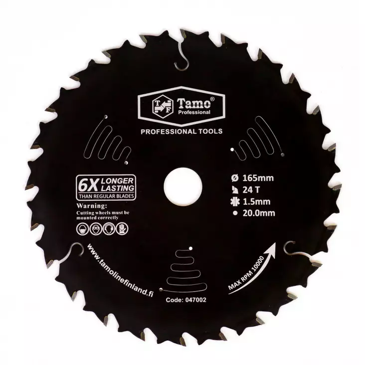 Tamo sågblad för cirkelsåg 165X24TX20mm - Cirkelsågklingor och sågklingor - 6420613777948 - 1