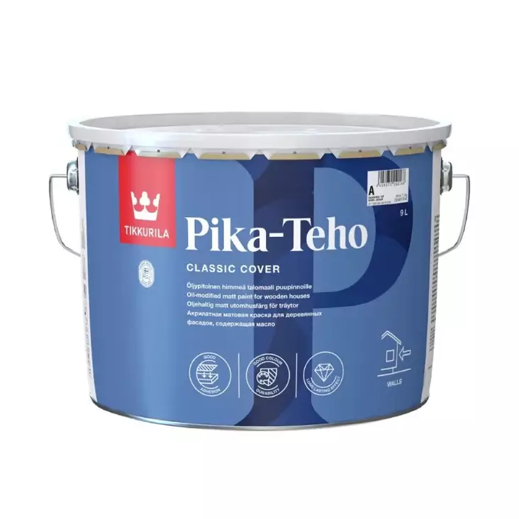 Tikkurila Pika-Teho vit målning för hus, kan tonas - Utomhusfärger - 6408070031858 - 1