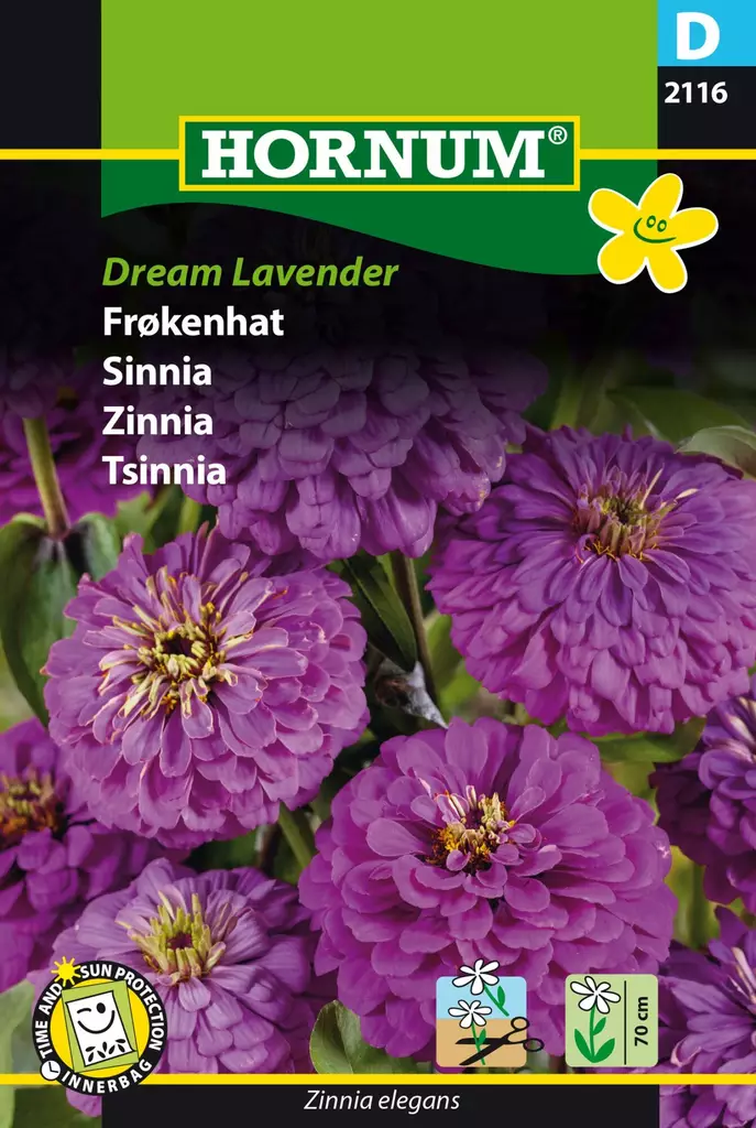 Zinnia ´Dream Lavender´ - Frön och sättpotatisar. - 5708787021168 - 1