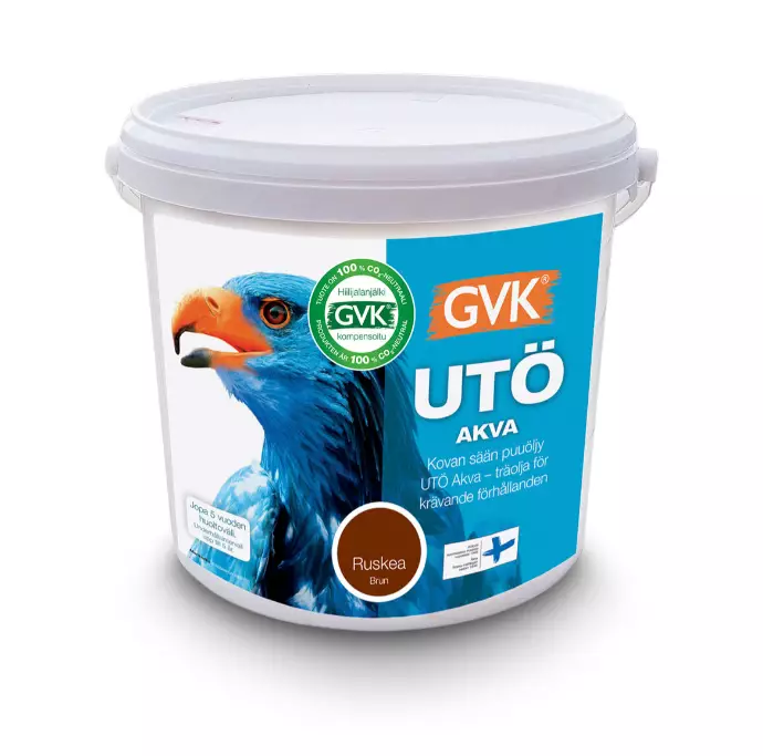 Utö Akva träolja brun 2,7 L - Oljor, vaxer, impregneringar - 6419726403448 - 1