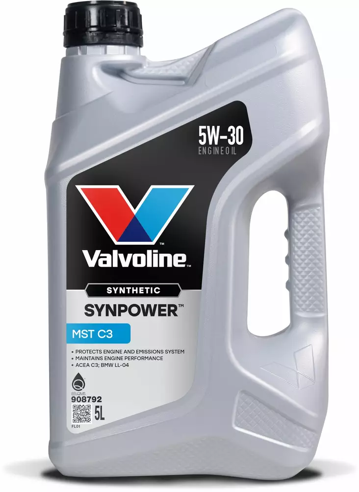 Valvoline SynPower MST C3 5W-30 motorolja 5 l - Motoroljor - 8710941018218 - 1