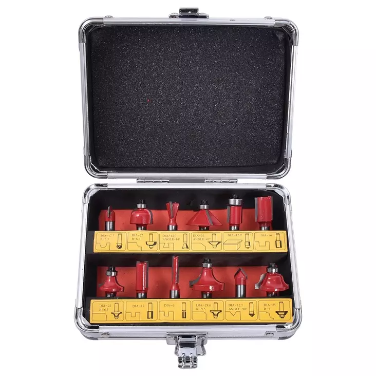 Överfräset set 12 delar - Andra elverktyg - 6438152015018 - 1