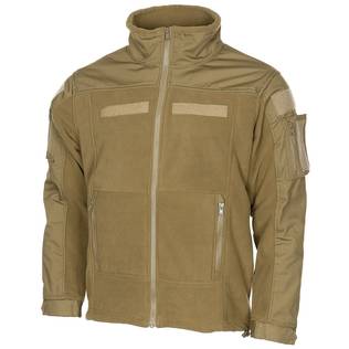 Fleecejacka Combat coyote tan - Friluftskläder - 4044633149329 - 1