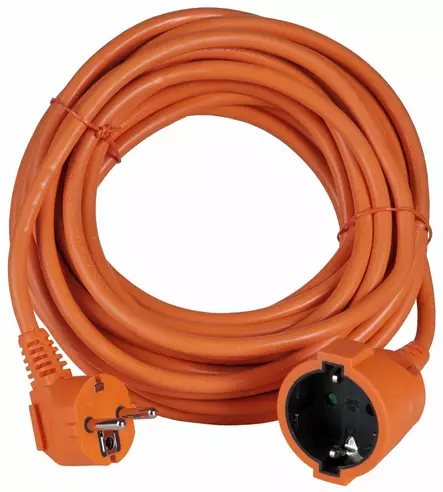 Förlängningssladd 1-del. orange IP20 10m - Förlängningssladdar - 6435200260079 - 1