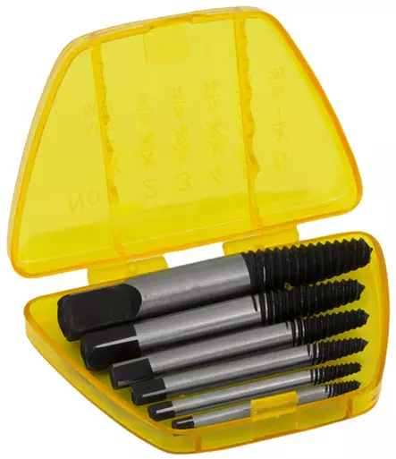 Utdragningsset för brutna skruvar 6-delar 1/8"-3/4" - Gängverktyg - 795609731539 - 1