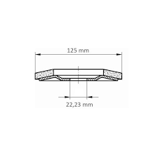 Lukas laminatskiva 125x22 ZK40 SLTR Control - Slipmaterial - 4027497579389 - 2