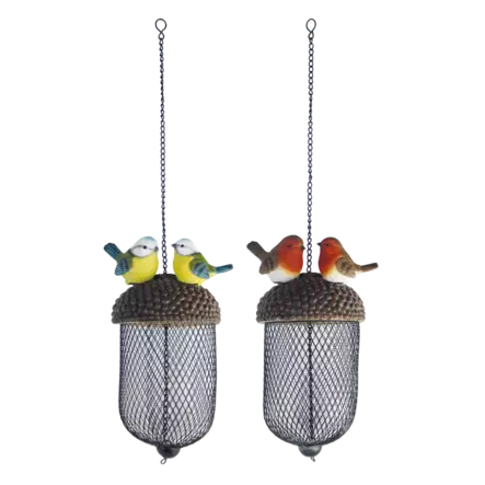 Jordnötsmatare med ekollon och fåglar - Fågelbrädor och holkar - 8713968374299 - 1