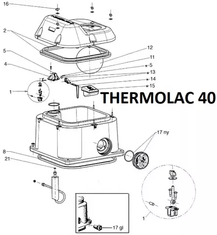 Tätningstillbehör Thermolac - Reservdelar för dryckesbehållare - 3599150048859 - 2