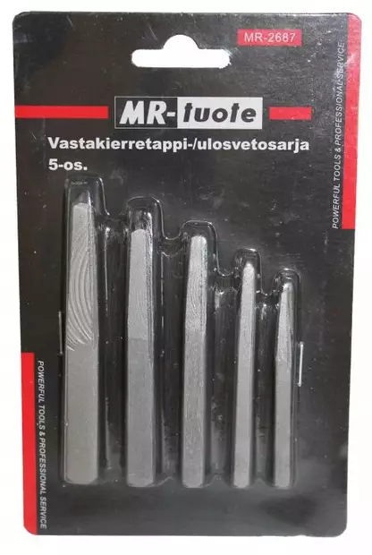 Gängad tapp-/utdragarsats 5-delad. - Andra handverktyg - 6430074694999 - 2