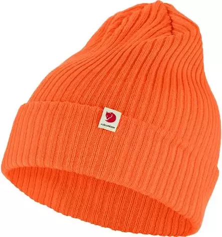 Fjällräven Rib Hat stickad mössa Safety Orange - Friluftskläder - 7323451030499 - 1