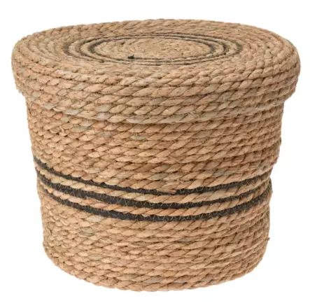 Virkad svart randig liten - Krukor, vaser, korgar - 8720573138079 - 1