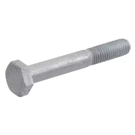 Sexkantsskruv M10 x 140 mm 8.8 förzinkad, delgänga - Bultar och muttrar, metrisk gänga - 8716106644209 - 1