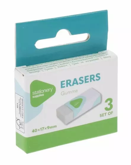 Suddgummi 3 st/fpk - Kontorsmaterial - 8720573577809 - 1