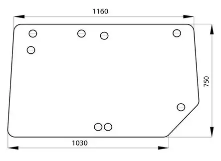Bakruta, övre (JD RT6005023210) - Hytt och karosseri - 3660980068789 - 1