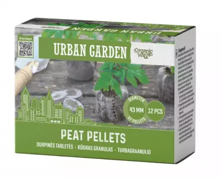 Torvpellet 44 mm, 12 st/fp - Jord och gödselmedel - 4770168929869 - 1