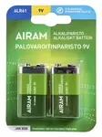 Airam Grön Energi 9V batteri 2 st/fpkt - Batterier, testare - 6435200192479 - 1