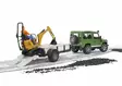 Bruder Land Rover Defender med minilastare - Bruder arbetsmaskinsleksaker - 4001702025939 - 2
