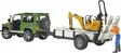 Bruder Land Rover Defender med minilastare - Bruder arbetsmaskinsleksaker - 4001702025939 - 3