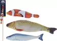 Kattens leksaksfisk med handtag 40 cm - Husdjursleksaker - 8719987076619 - 1