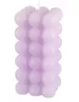 Bubbleljus pelare kvadrat lila 12 cm - Ljusstakar - 6410416268439 - 1