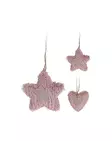 Hängande mjuk dekoration rosa - Juldekorationer - 8719202785579 - 1