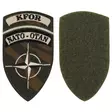KFOR Nato Velcro-märke, grön - Överlevnadsprodukter - 4044633183019 - 1