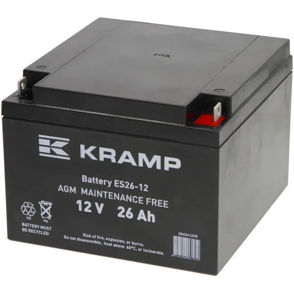 Batteri Kramp 12V 24Ah - Startbatterier - 8716106061259 - 1