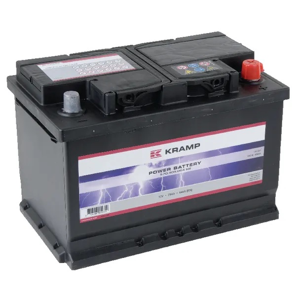 Batteri Kramp 12V 70Ah 640A - Startbatterier - 8716106054329 - 1