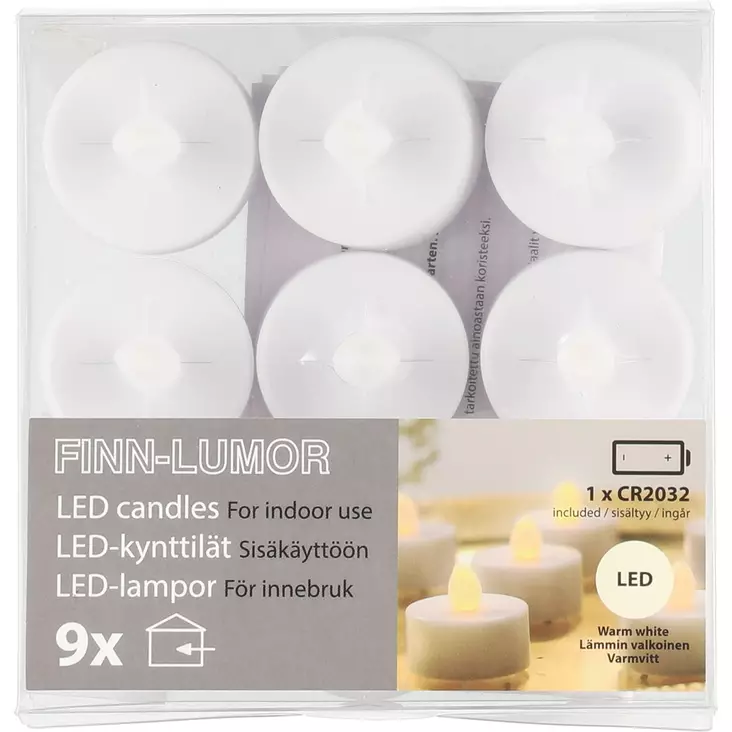 Finnlumor LED-ljus 9 st/fp - Ljusstakar - 6410416313269 - 1