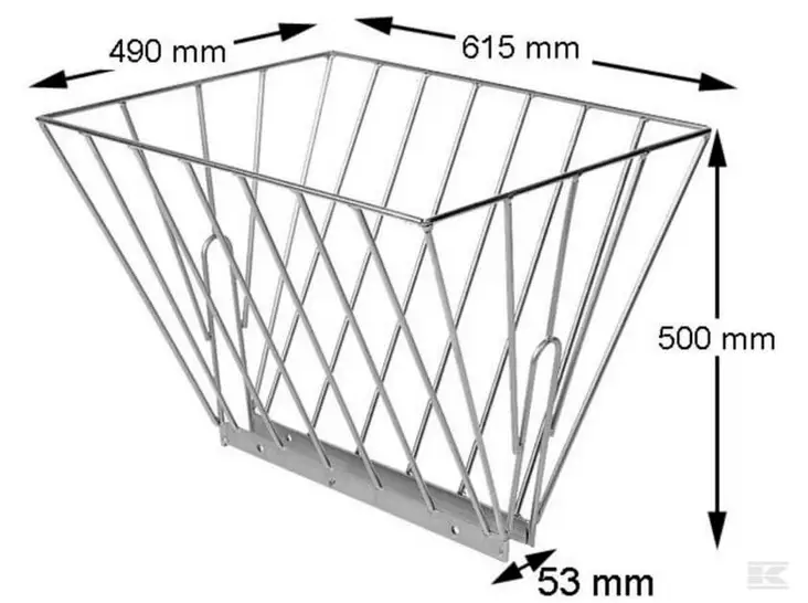 Galvaniserad dubbelhöhäck - Fodertråg - 5700032984419 - 2
