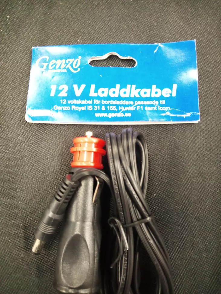 Genzo 12V laddningskabel BT/XT - Radiotelefoner och tillbehör - 7350002693339 - 1