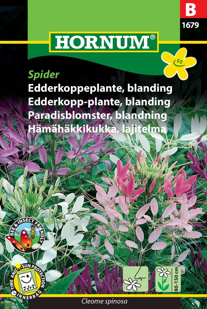 Spindelblomma sortiment - Frön och sättpotatisar. - 5708787016799 - 1