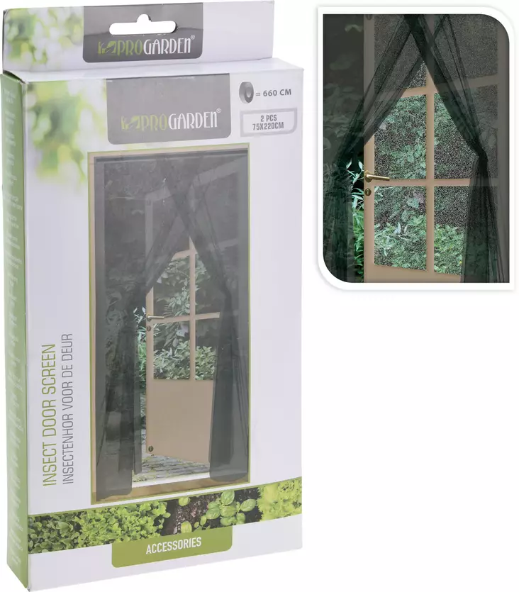 Myggnät för dörr 2-pack - Myggbekämpning - 8719202157499 - 1