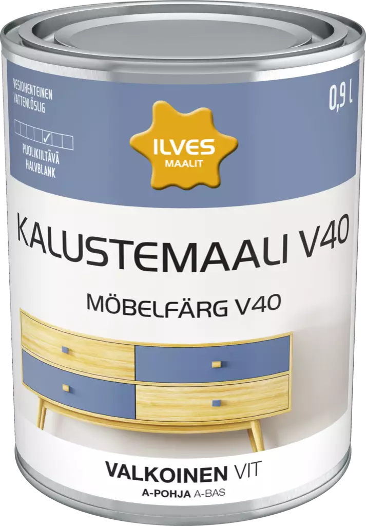 Ilves Möbelfärg V40 A-grund - Inomhusfärger - 6430026950159 - 1