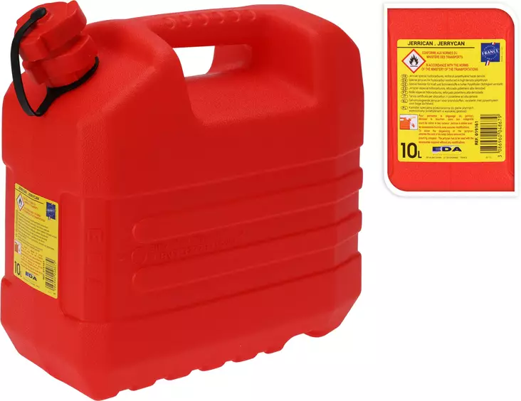 Jerrykanna röd 10 liter - Biltillbehör - 3086960048679 - 1