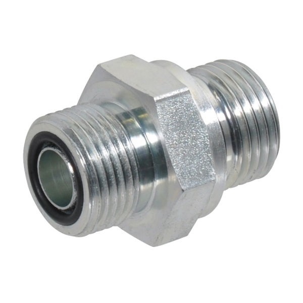Dubbelnippling 13/16" ORFS x 1/2" BSP hane/hane - Hydraulik - 8719593143699 - 1