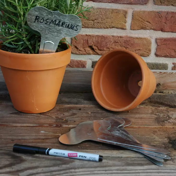 Namnskyltar i metall 6 st/fp - Andra vackra saker - 8714982025419 - 1