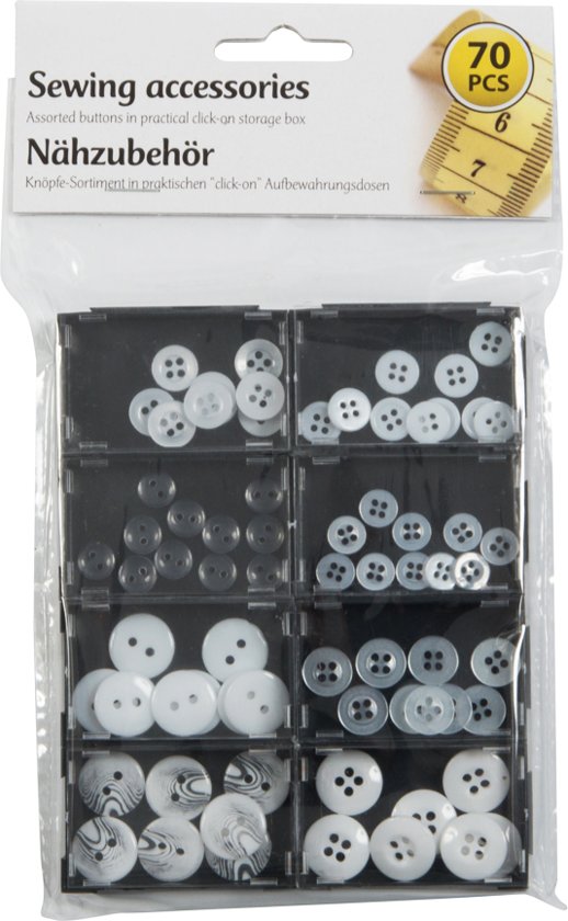 Syknappsset 70 delar - Handarbete och garner - 8711252501529 - 1