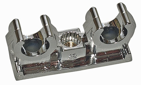 Opal rörhållare 2-delar. 15 mm 4 st krom. - Beslag och skruvar - 6413820228259 - 1