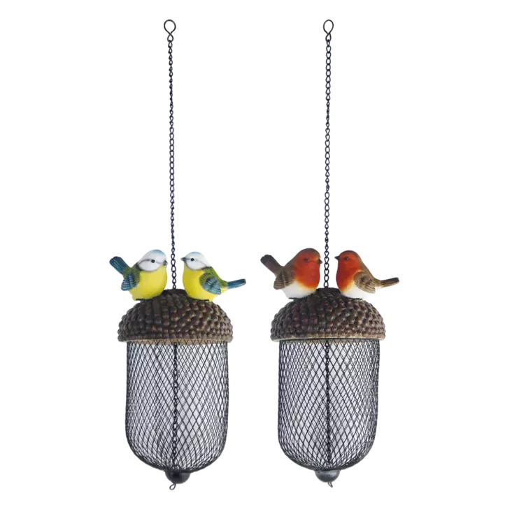 Jordnötsmatare med ekollon och fåglar - Fågelbrädor och holkar - 8713968374299 - 1