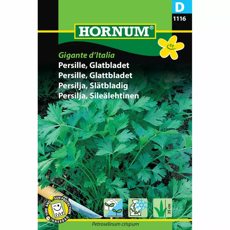 Persilja slätbladig ’Gigante d'Italia’ - Frön och sättpotatisar. - 5708787011169 - 1