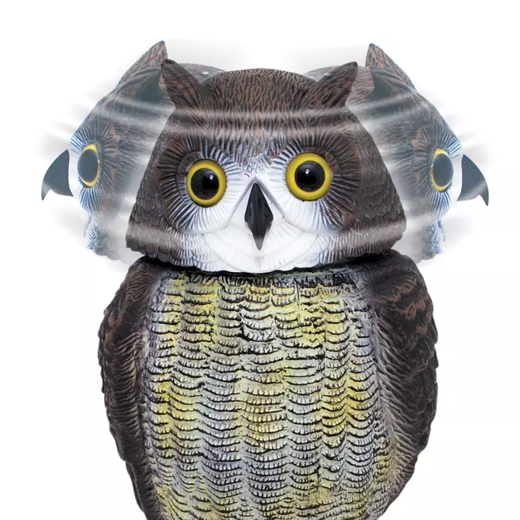 Uggla 40 cm, vridbart huvud - Fågelskydd - 5036200129659 - 1