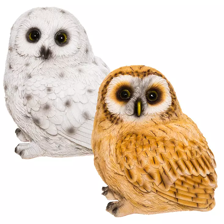 Uggleträdgårdsstaty 14 cm - Trädgårdsskulpturer, dekorationer - 6410416026589 - 1