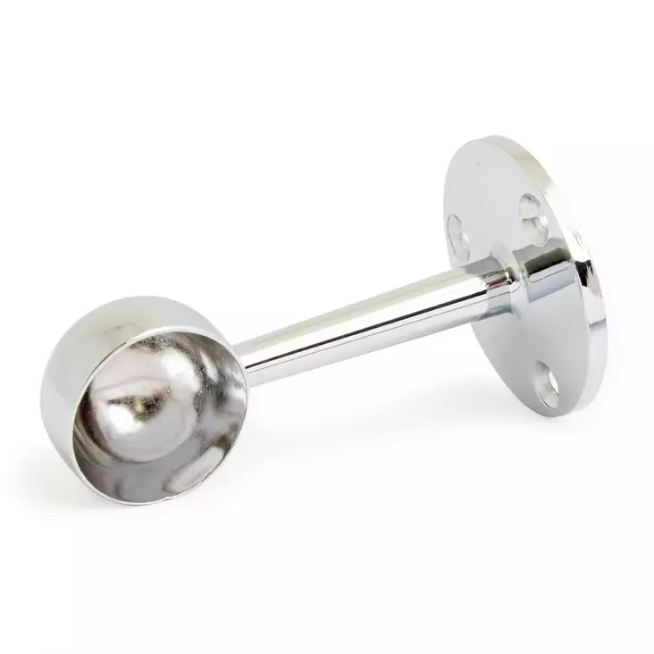 Rörhållare ändkupol 759 krom - Konsoler och väggskenor - 7317900042799 - 1